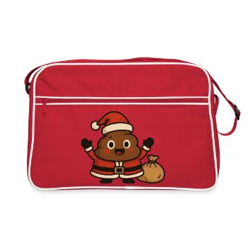 Père Noël Caca Adorable - Sac Retro - rouge/blanc - Devant