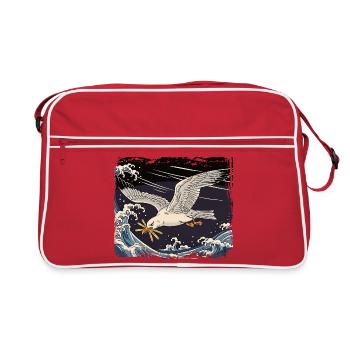 Seagulls vole Frieze Lustig - Sac Retro - rouge/blanc - Devant