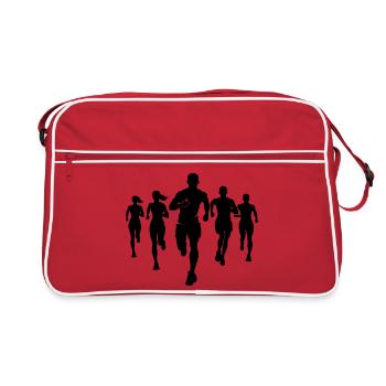 Marathon par équipe Marathon Silhouette - Sac Retro - rouge/blanc - Devant