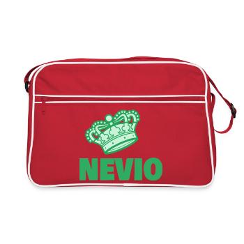 Nevio comme prénom - Sac Retro - rouge/blanc - Devant