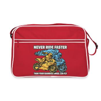 Ange 🏍️ motard - Sac Retro - rouge/blanc - Devant