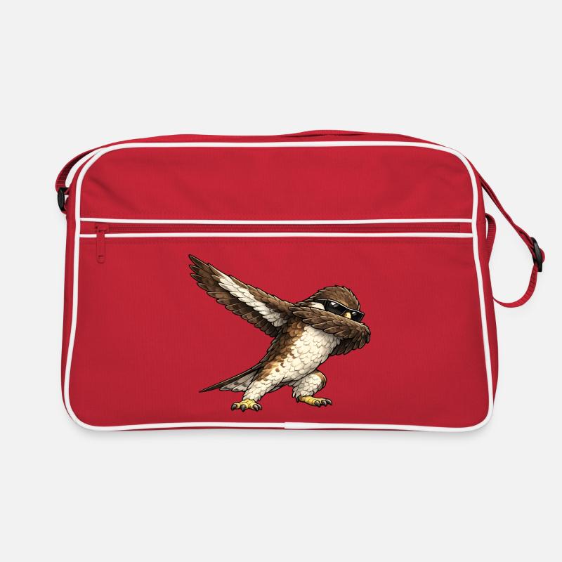 Dabbing buzzard Retro Bag