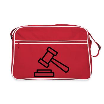 Avocat Droit Droit Avocat Balance Droit Judiciaire - Sac Retro - rouge/blanc - Devant