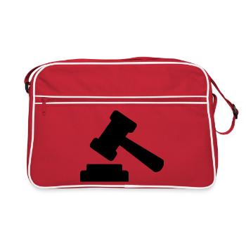 Avocat Droit Droit Avocat Balance Droit Judiciaire - Sac Retro - rouge/blanc - Devant