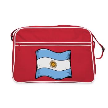 Art du drapeau solaire argentin - Sac Retro - rouge/blanc - Devant