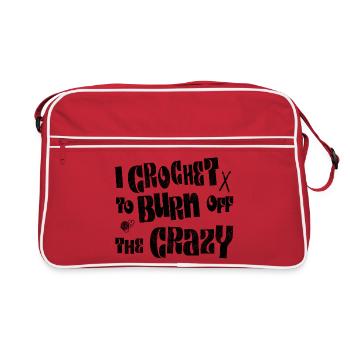 Je crochète pour brûler la folie - Sac Retro - rouge/blanc - Devant
