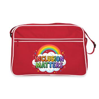 L’inclusion est importante – Éducation spécialisée – Freundli - Sac Retro - rouge/blanc - Devant