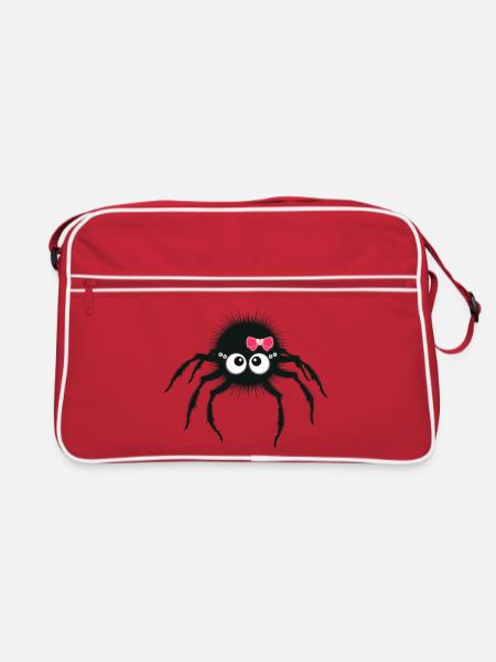motiv_cuteS - Retro Tasche - Rot/Weiß