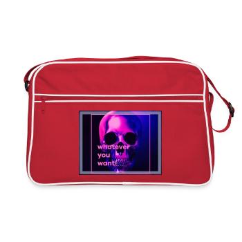 Neu neu neu - Retro Tasche - Rot/Weiß - Vorne