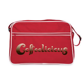 Coffeelicious (en anglais seulement) - Sac Retro - rouge/blanc - Devant