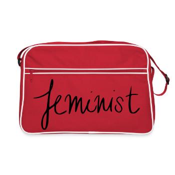 féministe - Sac Retro - rouge/blanc - Devant