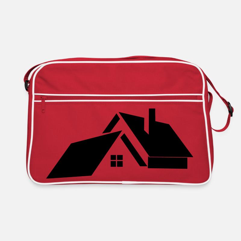 Logo für Haus oder Haus Retro Tasche