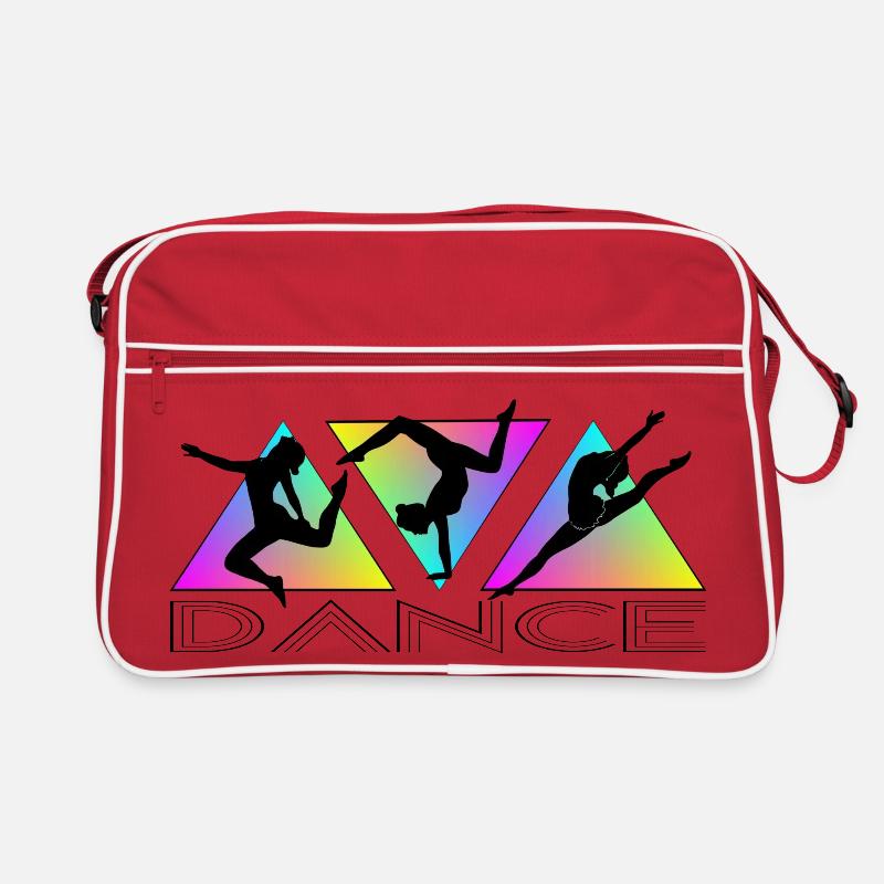 Dance - Retro Tasche - Rot/Weiß