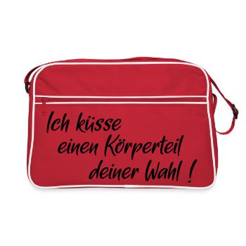 kuesse Koerperteil - Retro Tasche - Rot/Weiß - Vorne