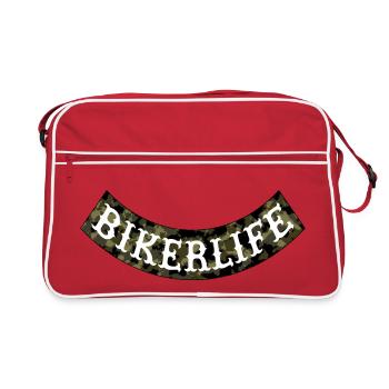 Bikerlife Camouflage Banner - Retro Bag - red/white - Front
