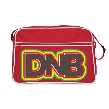 DNB Rouge, Jaune, Vert, Smooth Remix Junglist - Sac Retro - rouge/blanc - Devant