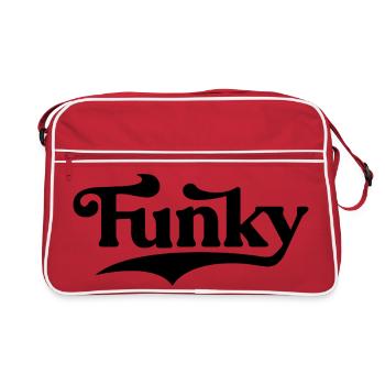 Musique funky Conception typographique audacieuse - Sac Retro - rouge/blanc - Devant