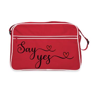 Sag ja - Sac Retro - rouge/blanc - Devant