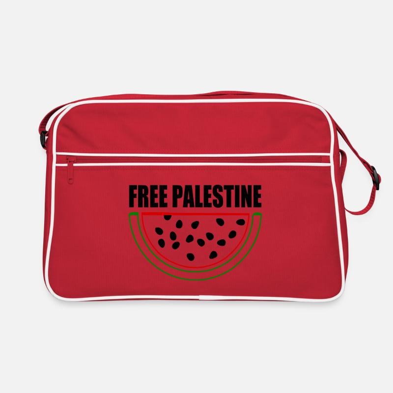 Free palestine Melon pastèque Sac Retro