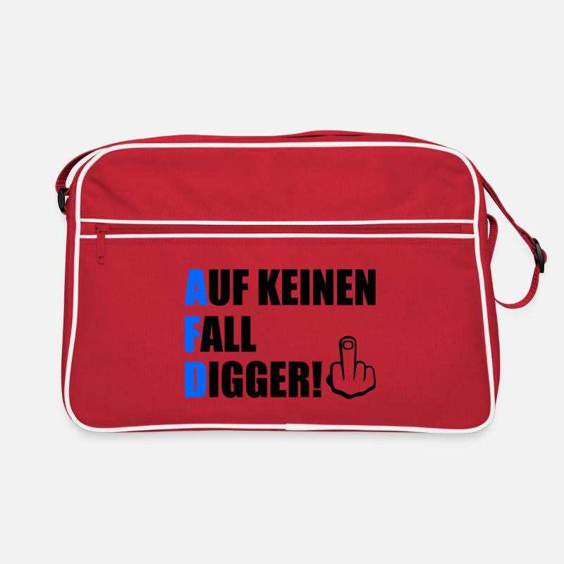 auf keinen fall digga Retro Tasche