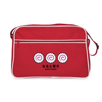 Narutomaki - Retro Tasche - Rot/Weiß - Vorne