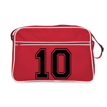 Numéro 10 - Sac Retro - rouge/blanc - Devant