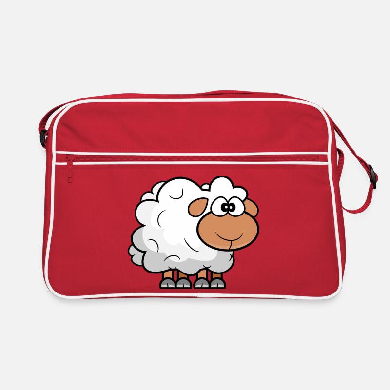 Moutons comiques de dessin animé Sac Retro