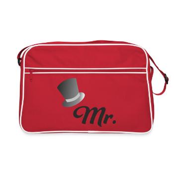bräutigam - Retro Tasche - Rot/Weiß - Vorne