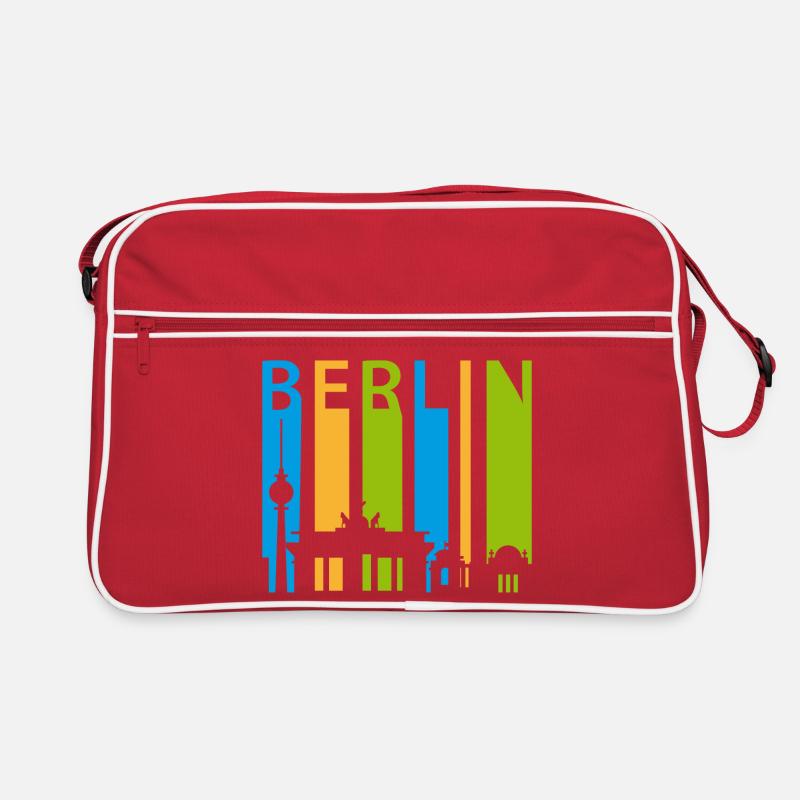 Berlin Schiftzug with silhouette Retro Bag