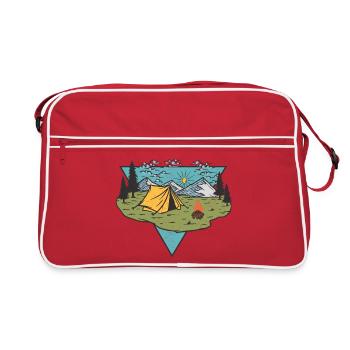 Vie au camp - Sac Retro - rouge/blanc - Devant