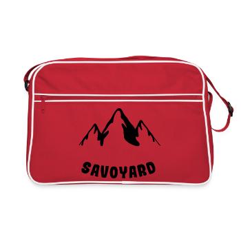 Savoyard Montagne noir - Sac Retro - rouge/blanc - Devant