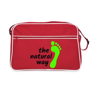 Pieds nus - La voie naturelle 2023 - Sac Retro - rouge/blanc - Devant