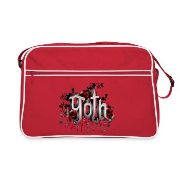 Beau lettrage gothique fascinant - Sac Retro - rouge/blanc - Devant