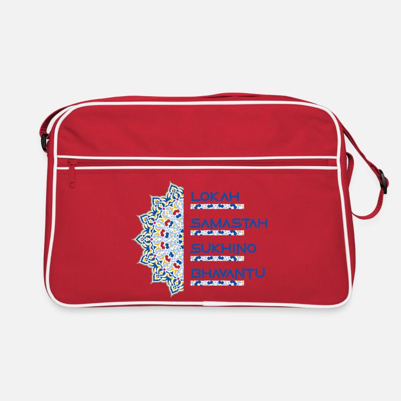 Mandala Mantra Yoga Mode Design Shirt Geschenk Retro Tasche