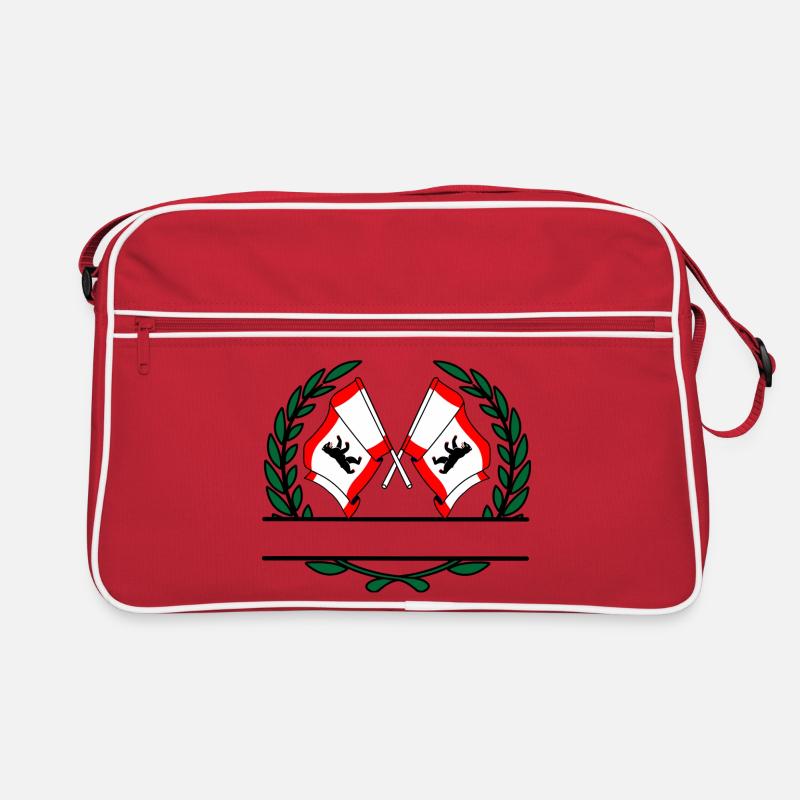 Drapeaux Berlin couronne de laurier bannière Sac Retro