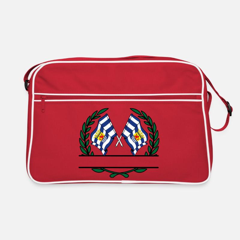 Drapeaux de la province de Zélande couronne de laurier bannière Sac Retro