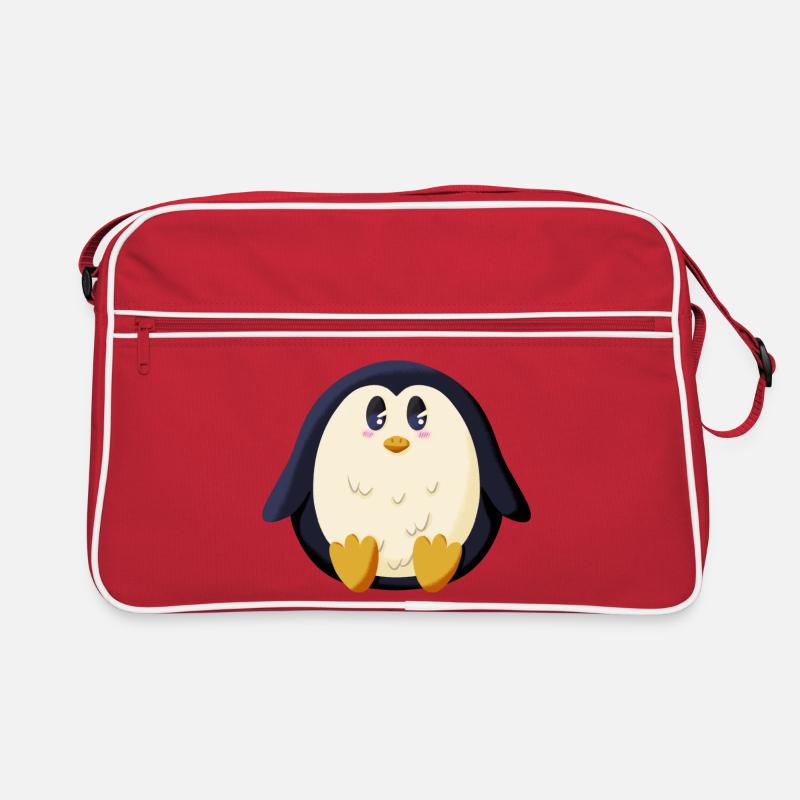 Pummeliger Pinguin Retro Tasche