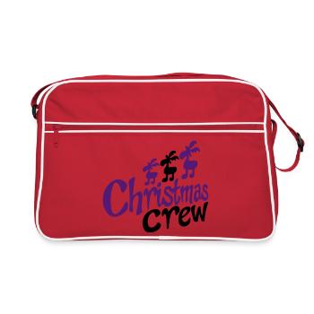 funny team at Christmas - Retro Bag - red/white - Front