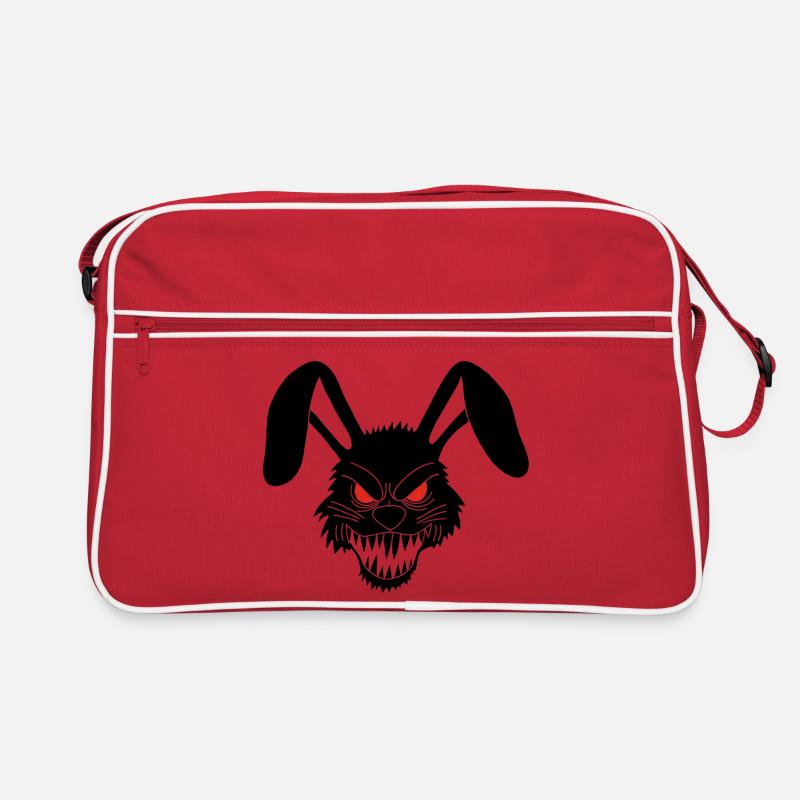Demonic Black Rabbit Retro Bag