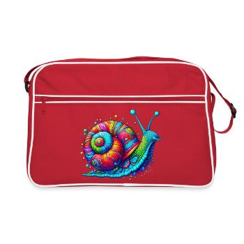 Escargot - Sac Retro - rouge/blanc - Devant