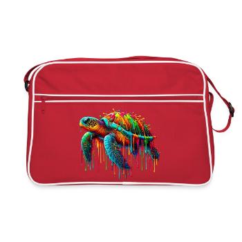 Turtle - Retro Bag - red/white - Front