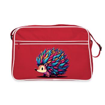 Igel - Retro Tasche - Rot/Weiß - Vorne