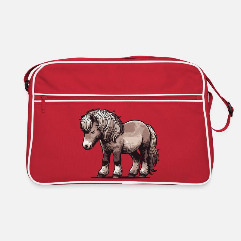 Poney - Sac Retro - rouge/blanc
