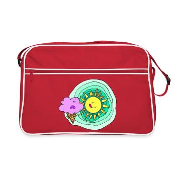 Collection Bébé Soleil d’Été 05 - Sac Retro - rouge/blanc - Devant