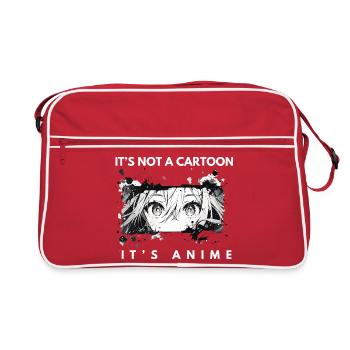 It’s not a cartoon – Anime Fan Art - Retro Bag - red/white - Front