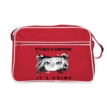 It’s not a cartoon – Anime Fan Art - Retro Bag - red/white - Front