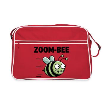 Zoom-Bee Funny Bee Graphic For Tech Fans - Retro Bag - red/white - Front