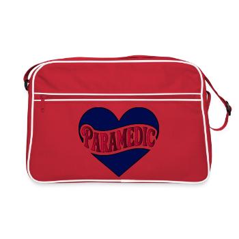 Paramedic Heart Emblem - Retro Bag - red/white - Front