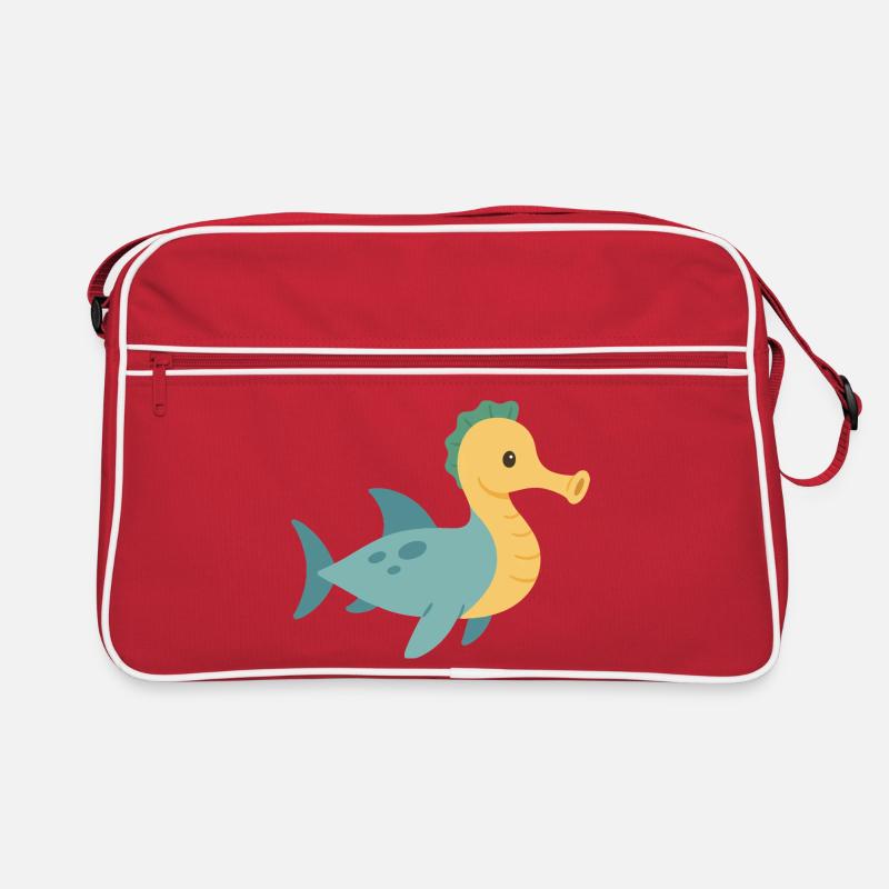 Hippocampe Requin dans la mer Sac Retro