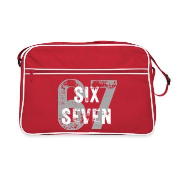 Six Seven, 6 7 slang - Retro Bag - red/white - Front